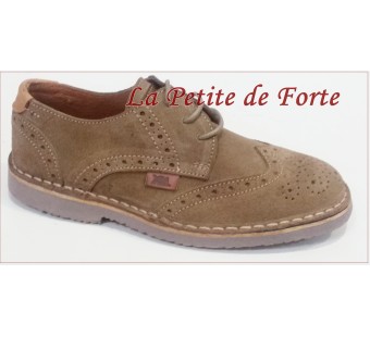 Zapato serrage taupe