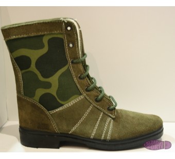 Bota camuflaje verde